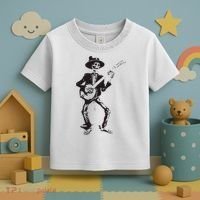 Banjo Dancing Skeleton Bluegrass Music Festival Toddler T-Shirt thumb 3