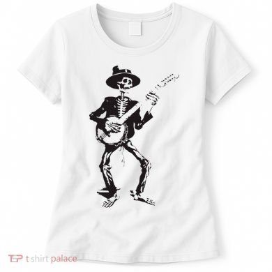 Banjo Dancing Skeleton Bluegrass Music Festival Women's T-Shirt