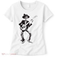 Banjo Dancing Skeleton Bluegrass Music Festival Women's T-Shirt thumb 0