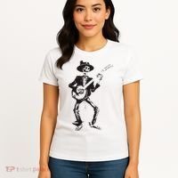 Banjo Dancing Skeleton Bluegrass Music Festival Women's T-Shirt thumb 4