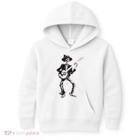 Banjo Dancing Skeleton Bluegrass Music Festival Kids Hoodie thumb 0