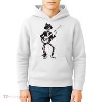 Banjo Dancing Skeleton Bluegrass Music Festival Kids Hoodie thumb 4