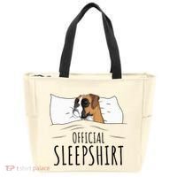 Boxer Dog Sleepshirt Tote Bag thumb 0