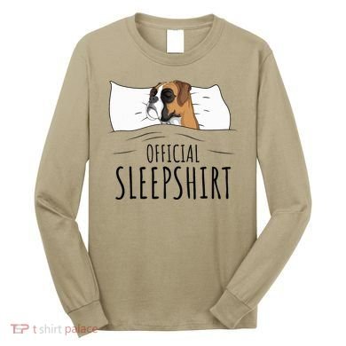 Boxer Dog Sleepshirt Long Sleeve Shirt