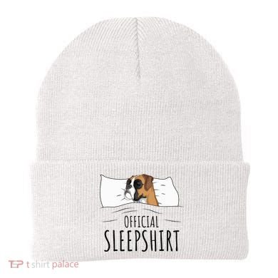 Boxer Dog Sleepshirt Beanie