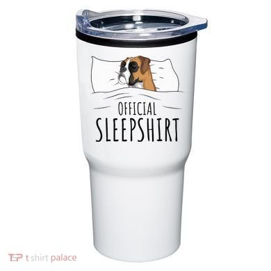 Boxer Dog Sleepshirt Tumbler