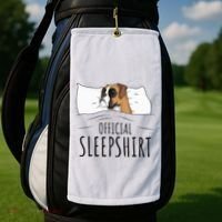 Boxer Dog Sleepshirt Golf Towel thumb 2