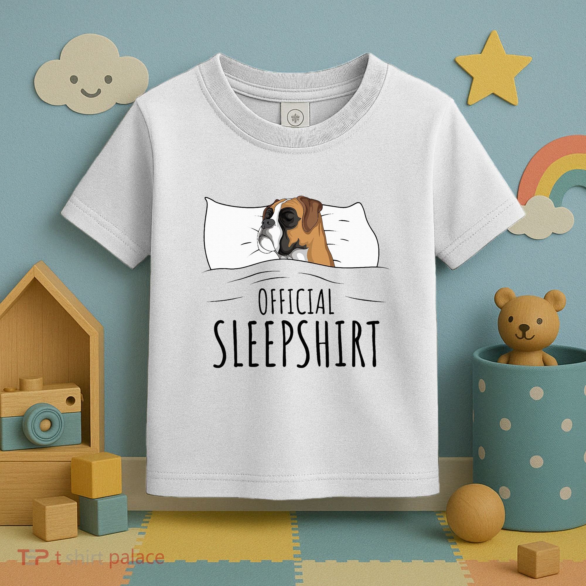 Boxer Dog Sleepshirt Toddler T-Shirt