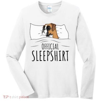 Boxer Dog Sleepshirt Women's Long Sleeve Shirt
