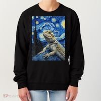 Bearded Dragon Starry Night Van Gogh Style Women's Sweatshirt thumb 0