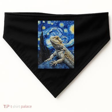Bearded Dragon Starry Night Van Gogh Style USA-Made Doggie Bandana