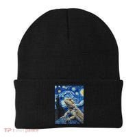 Bearded Dragon Starry Night Van Gogh Style Beanie thumb 0