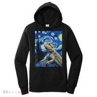 Bearded Dragon Starry Night Van Gogh Style Women's Hoodie thumb 0