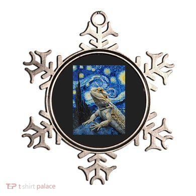 Bearded Dragon Starry Night Van Gogh Style Ornament
