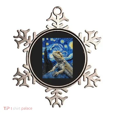 Bearded Dragon Starry Night Van Gogh Style Ornament