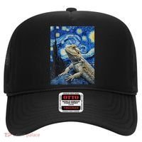 Bearded Dragon Starry Night Van Gogh Style Hat thumb 0