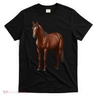 Beautiful Dark Sorrel Chestnut Quarter Horse Lover Retro T-Shirt thumb 0