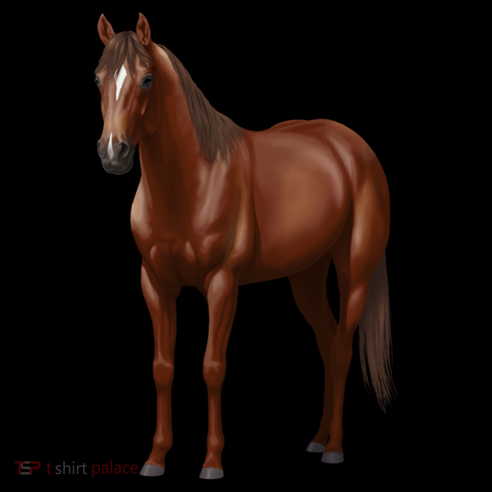 Beautiful Dark Sorrel Chestnut Quarter Horse Lover Retro Coffee Mug