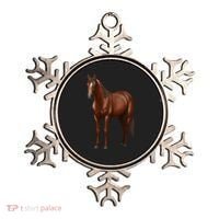 Beautiful Dark Sorrel Chestnut Quarter Horse Lover Retro Ornament thumb 0