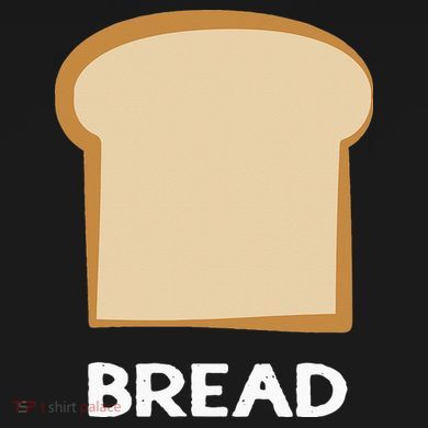 Bread Design Slice Of Bread Women's Tri-Blend 3/4-Sleeve Raglan Shirt
