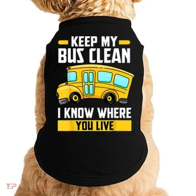 Bus Driver School Traffic Stops Doggie Tank