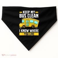 Bus Driver School Traffic Stops USA-Made Doggie Bandana thumb 0