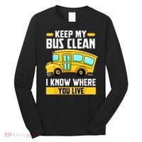 Bus Driver School Traffic Stops Long Sleeve Shirt thumb 0