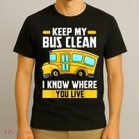 Bus Driver School Traffic Stops T-Shirt thumb 3