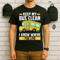 Bus Driver School Traffic Stops T-Shirt thumb 6
