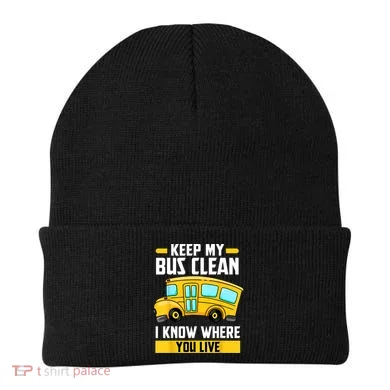 Bus Driver School Traffic Stops Beanie