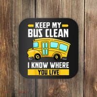 Bus Driver School Traffic Stops Coaster thumb 0
