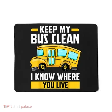 Bus Driver School Traffic Stops Mousepad