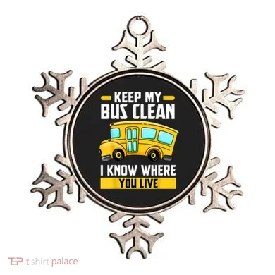 Bus Driver School Traffic Stops Ornament