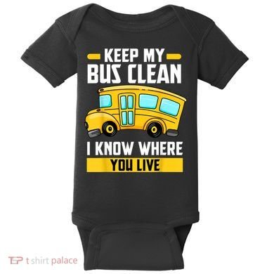 Bus Driver School Traffic Stops Baby Bodysuit