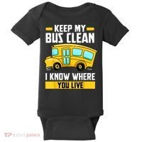 Bus Driver School Traffic Stops Baby Bodysuit thumb 0