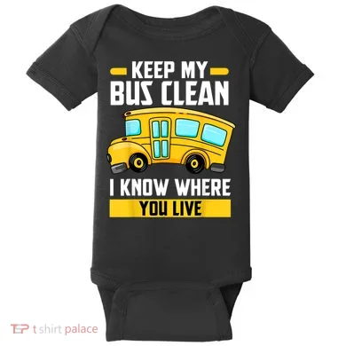 Bus Driver School Traffic Stops Baby Bodysuit