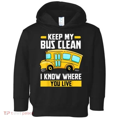 Bus Driver School Traffic Stops Toddler Hoodie