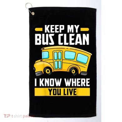 Bus Driver School Traffic Stops Golf Towel