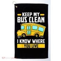 Bus Driver School Traffic Stops Golf Towel thumb 0