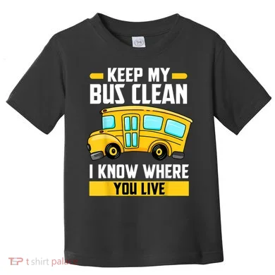 Bus Driver School Traffic Stops Toddler T-Shirt
