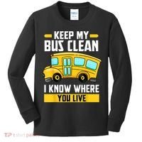 Bus Driver School Traffic Stops Kids Long Sleeve Shirt thumb 0