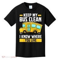 Bus Driver School Traffic Stops Kids T-Shirt thumb 0