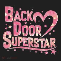 Back Door Superstar Meme Pink Glitter Women's Sweatshirt thumb 2