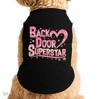 Back Door Superstar Meme Pink Glitter Doggie Tank thumb 0