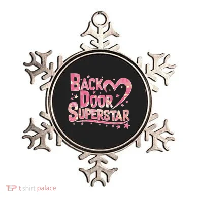 Back Door Superstar Meme Pink Glitter Ornament
