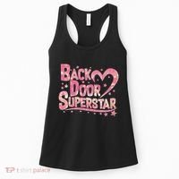 Back Door Superstar Meme Pink Glitter Women's Tank Top thumb 0