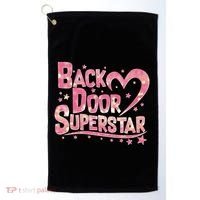 Back Door Superstar Meme Pink Glitter Golf Towel thumb 0