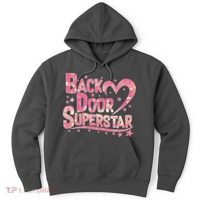 Back Door Superstar Meme Pink Glitter Hoodie