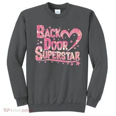 Back Door Superstar Meme Pink Glitter Sweatshirt