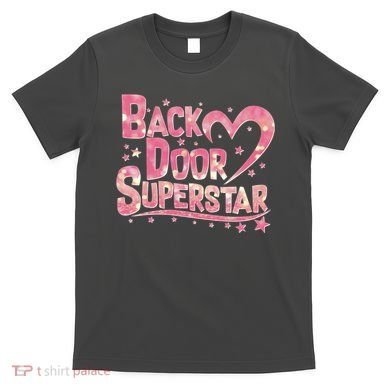 Back Door Superstar Meme Pink Glitter T-Shirt